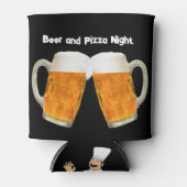 Bier en pizza avond Koelbox Blikjeskoeler (Voorkant)