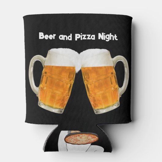 Bier en pizza avond Koelbox Blikjeskoeler (Achterkant)