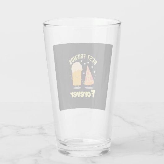 bier en pizza glas (Achterkant)