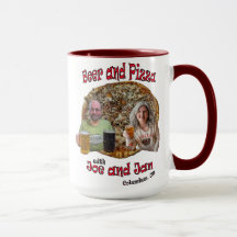 Bier en pizza met Joe en Jan - Mok