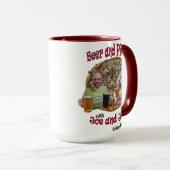 Bier en pizza met Joe en Jan - Mok (Voorkant rechts)