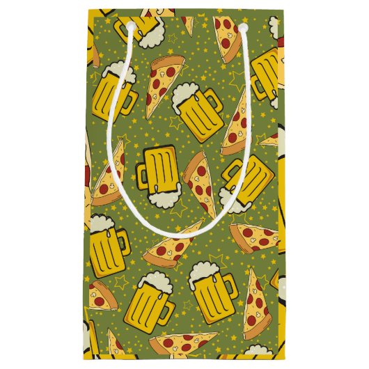 Bier- en pizzaliefhebbers  klein cadeauzakje (Voorkant)