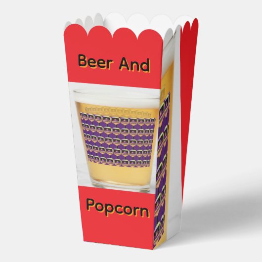 Bier en popcorn bedankdoosjes (Voorkant)
