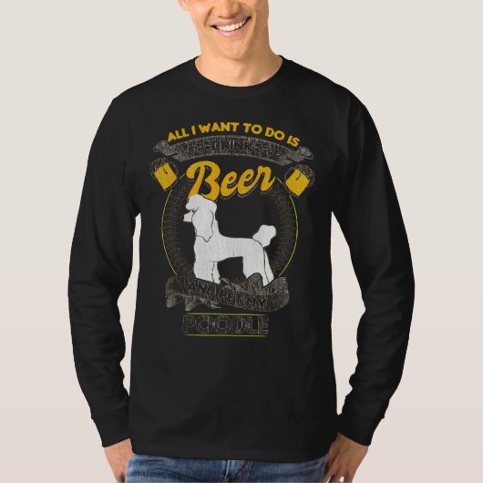 Bier en porseleinen t-shirt (Voorkant)