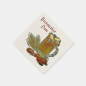 Bier en pretzels oktoberfest kroeg bar  servet (Hoek)