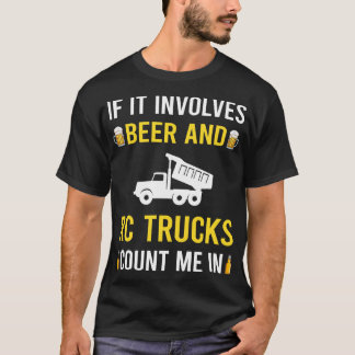 Bier en RC vrachtwagens T-shirt