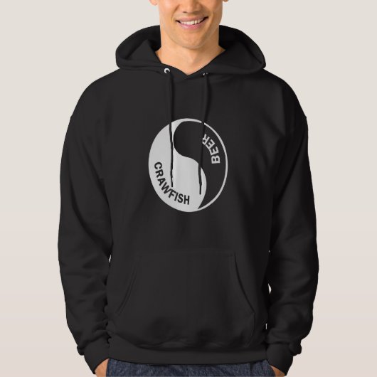 Bier En Rivierkreeft Grafisch Ontwerp Hoodie (Voorkant)