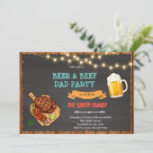 Bier- en rundvleespap-partij kaart (Staand voorkant)