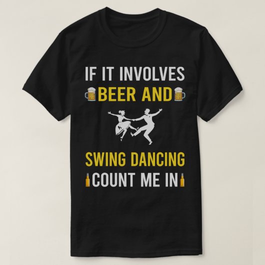 Bier en schommeldans t-shirt (Design voorkant)