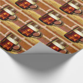 Bier en schuim cadeaupapier (Hoek)