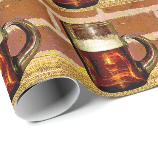 Bier en schuim cadeaupapier (Rol Hoek)