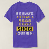 Bier en Shogi T-shirt (Design voorkant)