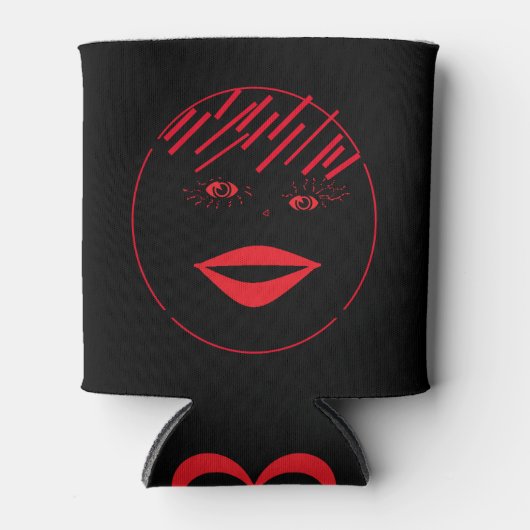 Bier- en Soda-Koelbox met mooie vrouw Blikjeskoeler (Voorkant)