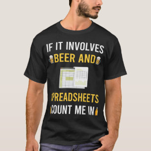Bier En Spreadsheet Tabellen T-shirt