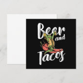 Bier en Tacos Mexican Mexico Chili Nachos Gift Kaart (Voorkant / Achterkant)