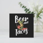 Bier en Tacos Mexican Mexico Chili Nachos Gift Kaart (Staand voorkant)