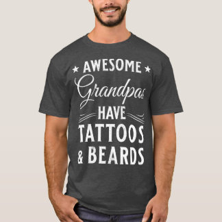 Bier en Tattoo Gift Bearded Grandfather 1 T-shirt