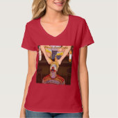bier en tenen t-shirt (Voorkant)