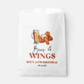 Bier en Vleugels Verjaardagsfeest Bedankzakje (Voorkant)
