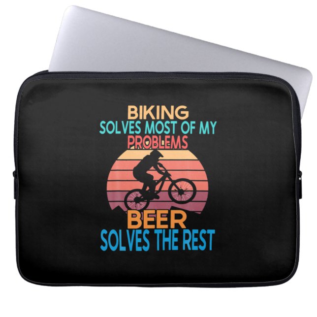 Bier en wieg laptop sleeve (Voorkant)