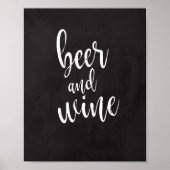 Bier- en wijnkarton, 8 x 10 bruiloft poster (Voorkant)