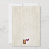 Bier- en wijnverf en Pinot Housewarming Party Kaart (Achterkant)