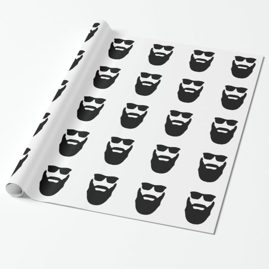 Bier en zonnebril cadeaupapier (Uitgerold)
