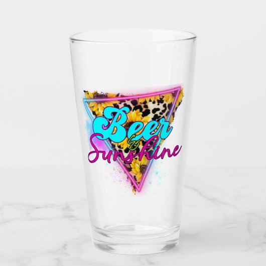 Bier en Zonneuwen Glas (Voorkant)