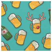 Bier festive sjabloon glazen flesjes blauw stof (Close Up)