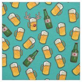 Bier festive sjabloon glazen flesjes blauw stof