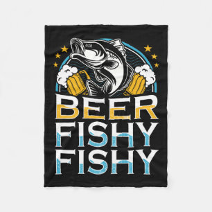 Bier Fishy Fishy Fishy Vissen Lover Fisherman RET Fleece Deken