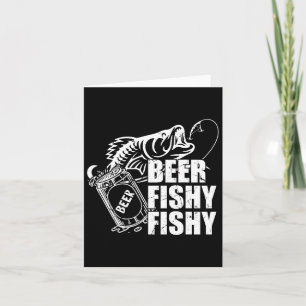 Bier Fishy Fishy Funny Vissen Drink Verjaardag G Kaart