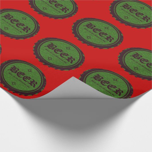 Bier Fles Pet Green Cadeaupapier (Hoek)