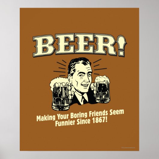 Bier: Friends helpen schimmelaar Poster (Voorkant)