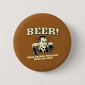 Bier: Friends helpen schimmelaar Ronde Button 5,7 Cm (Voorkant)