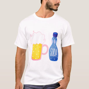 Bier, frisdrank, drink afbeeldingen t-shirt