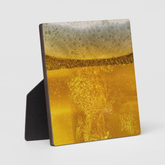 Bier Galaxy een Hemels Verfrissend Schuim Fotoplaat (Voorkant)