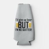 Bier Geen Quitter Grappige Fles Koeler (Voorkant)