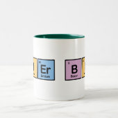 Bier gemaakt van elementen tweekleurige koffiemok (Center)