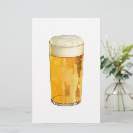 Bier Gepersonaliseerd briefpapier (Staand voorkant)