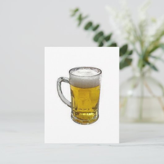 Bier gepersonaliseerde uitnodiging - Bier nodigt u (Staand voorkant)