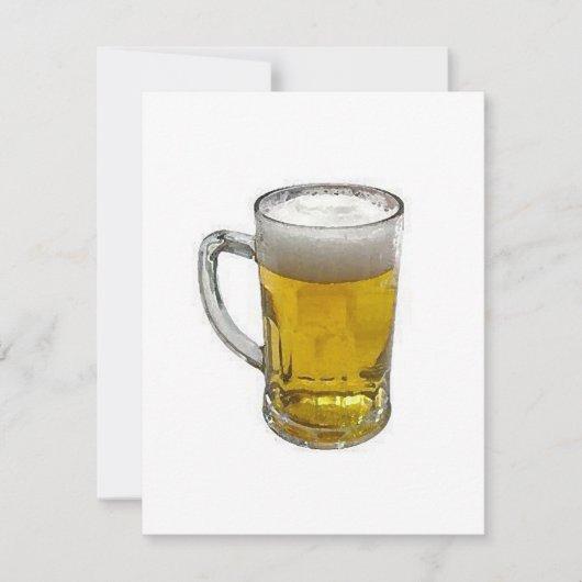 Bier gepersonaliseerde uitnodiging - Bier uitnodig (Voorkant)