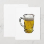 Bier gepersonaliseerde uitnodiging - Bier uitnodig (Voorkant / Achterkant)
