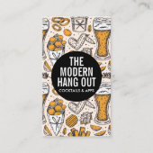 Bier | Gerst tarwe en hop Visitekaartje (Voorkant)