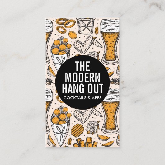 Bier | Gerst tarwe en hop Visitekaartje (Voorkant)