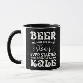 Bier Gezond drink Alcoholanekdotes Kale Humor Mok (Links)