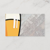 Bier Glas | Houten planken achtergrond Visitekaartje (Achterkant)
