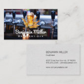 Bier Glas | tarwe | Brouwerij Taps Visitekaartje (Voorkant / Achterkant)