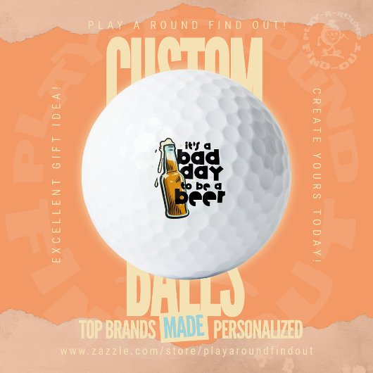 Bier Golfgrap: Het is een slechte dag om een biert Golfballen