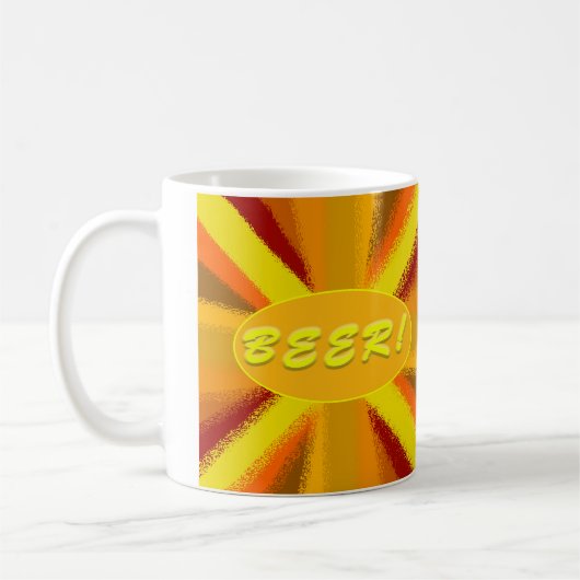 BIER! grap mok voor bierliefhebbers (Links)